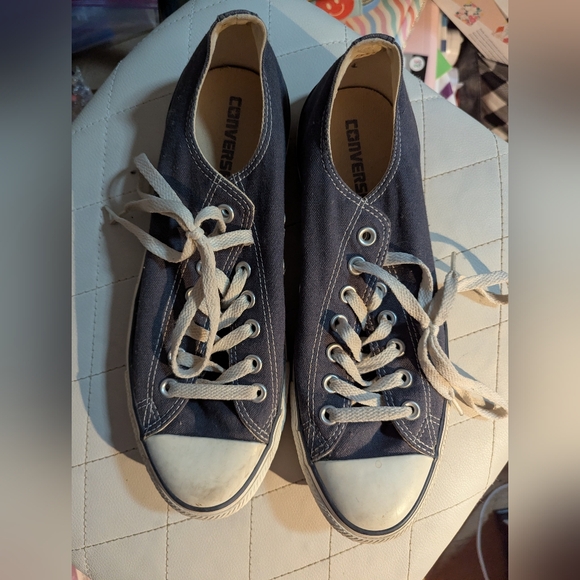 Converse Blue and White All Star Sneakers - Picture 1 of 5
